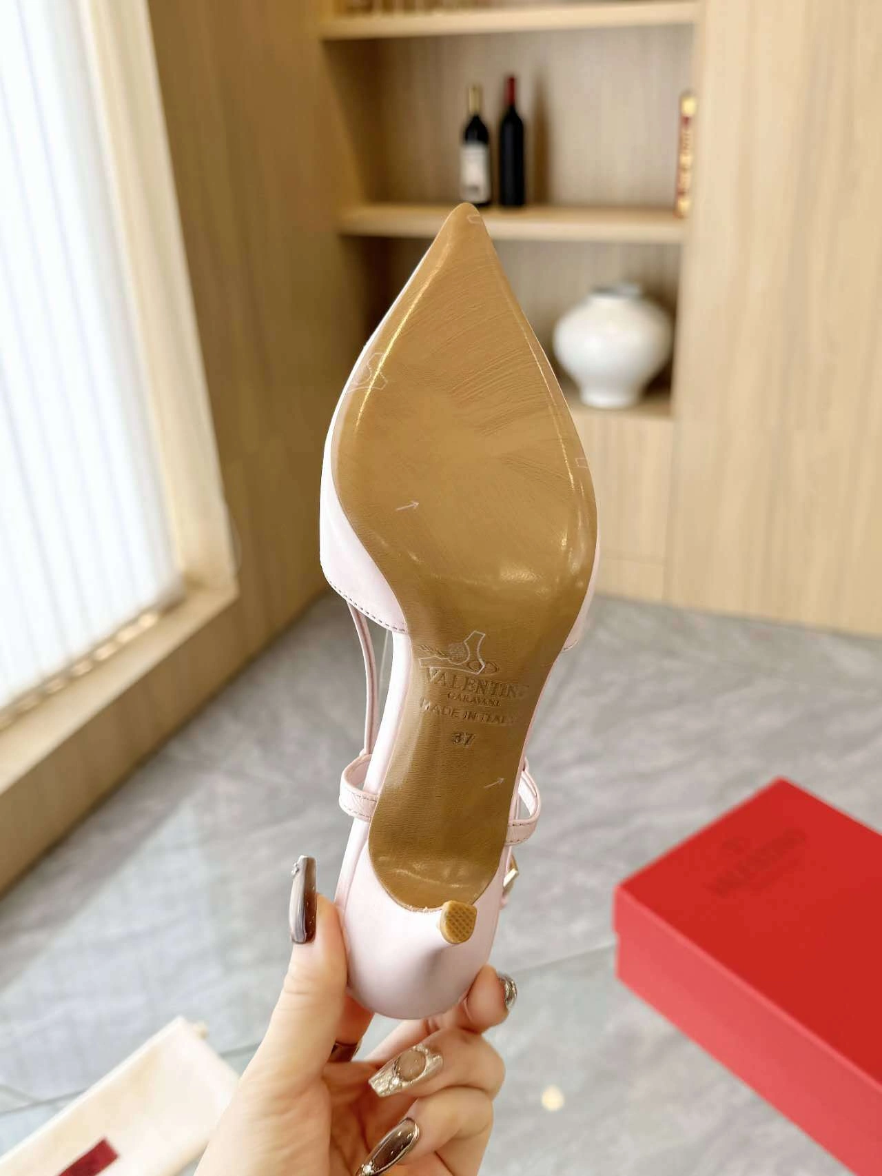 V1859ti9o 4W0S0R01QRFZXK sheepskin Heel height：7.5CM item:ET-X000A0902